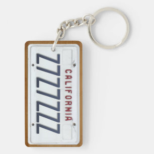 Keychain för Kalifornien vitregistreringsskylt