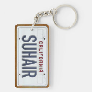 Keychain för Kalifornien vitregistreringsskylt