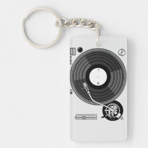 Keychain för skrivbord för DJ-turntableblandning