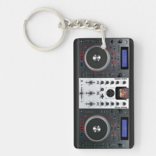 Keychain för skrivbord för DJ-turntableblandning Nyckelring