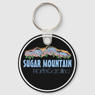 Keychain för sockerbergNorth Carolina berg Nyckelring