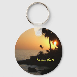 Keychain för solnedgång för Laguna strandhav Nyckelring