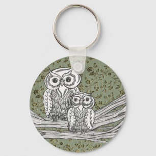 Keychain för ugglor 10 nyckelring
