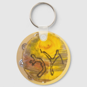 keychain för yxa för capoeiramusikpassion nyckelring