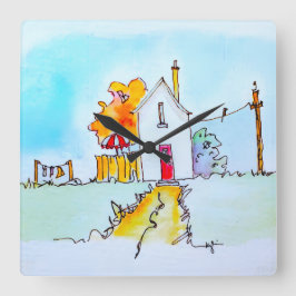 Keychain Fyrkantig Klocka