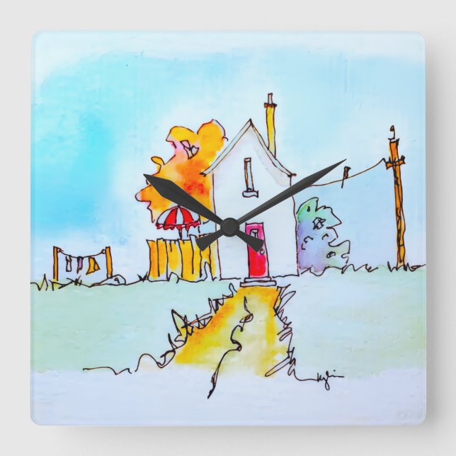 Keychain Fyrkantig Klocka (Framsida)