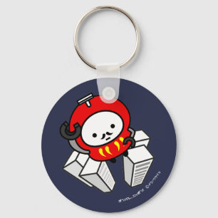 Keychain - GÅ! Daruma robot!! Nyckelring