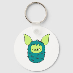 Keychain - gröna Fuzzling Nyckelring