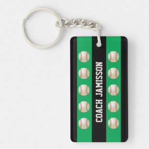 Keychain, grönt & svart, för nyckelring