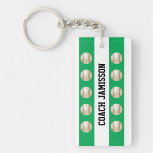 Keychain, grönt & vit, för