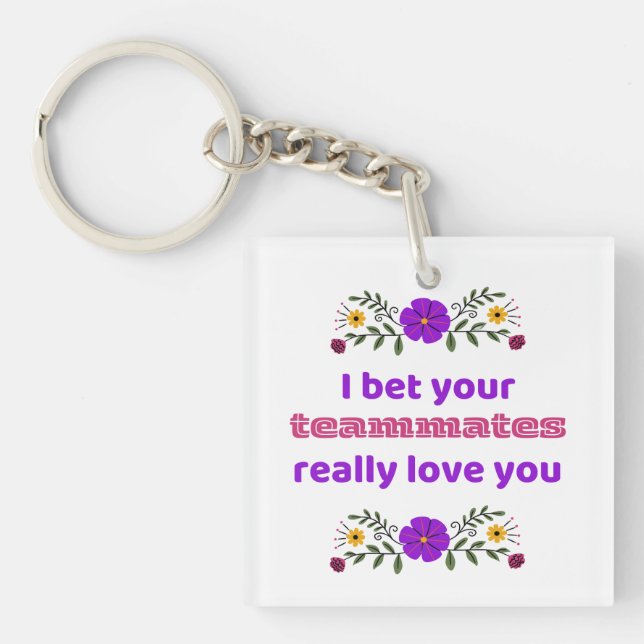 Keychain Hockey Gift Teammates  (Framsidan)