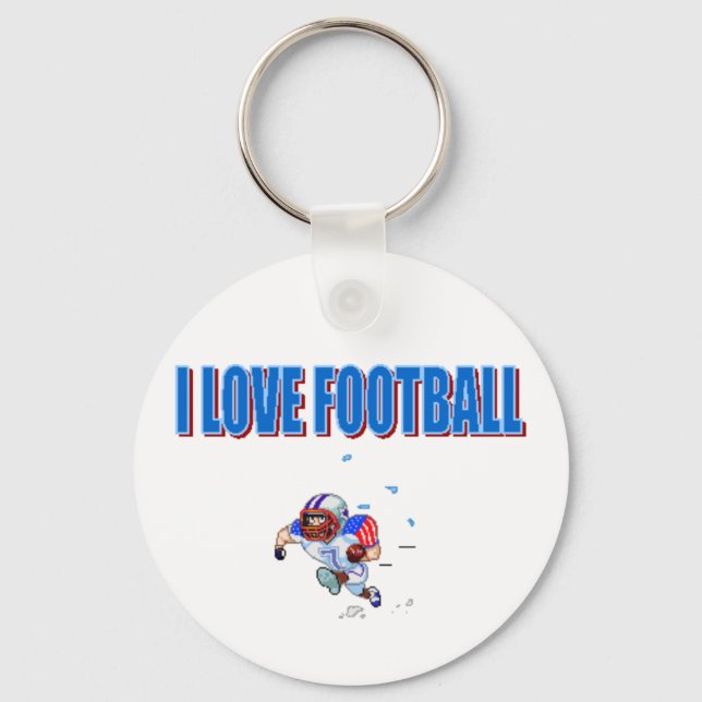 KEYCHAIN - I KÄRLEK FOOTBALL NYCKELRING (Framsida)