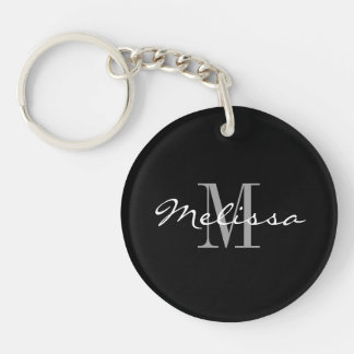 Keychain Intial Monogram Namn