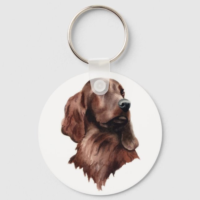 Keychain Irish Setter Nyckelring (Framsida)
