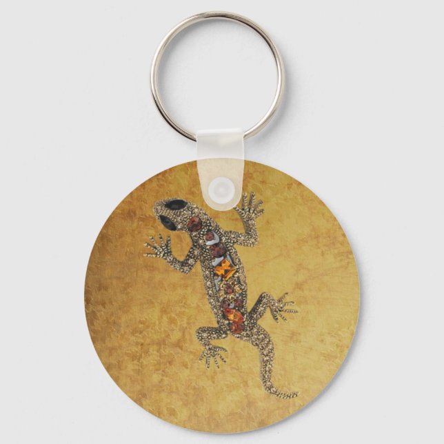 Keychain Jewel Lizard (nr 091-013) Nyckelring (Framsida)