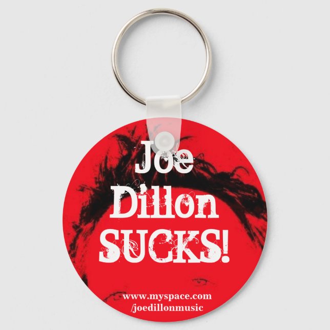 Keychain Joe Dillon SUCKS! Nyckelring (Framsida)