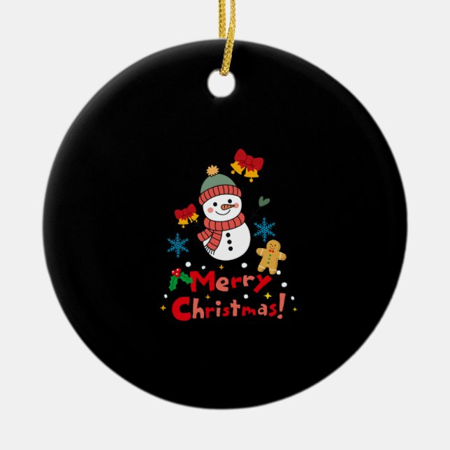 Keychain Julgransprydnad Keramik (Framsidan)