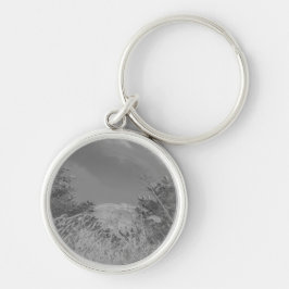 KEYCHAIN lanyard Rund Silverfärgad Nyckelring