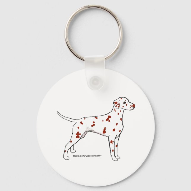 Keychain - Liver Dalmatian Nyckelring (Framsida)