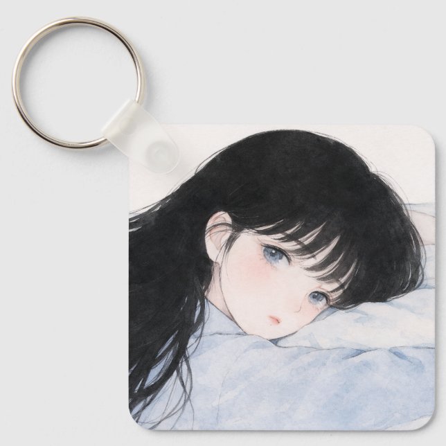 Keychain maiden's nap nyckelring (Framsida)