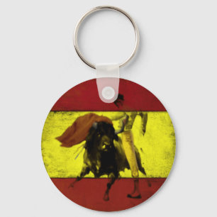 Keychain med Bullfight smutsar ner på Nyckelring