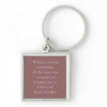 Keychain med det Paulo Coelho citationstecknet