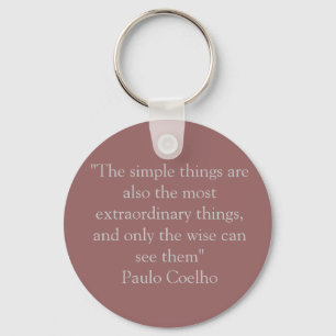 Keychain med det Paulo Coelho citationstecknet Nyckelring