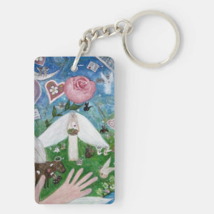 Keychain med djur och änglar