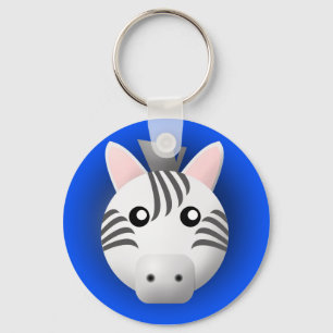 keychain med djur: sebra nyckelring