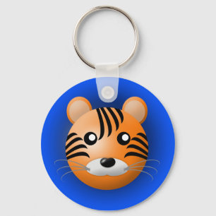 keychain med djur: tiger nyckelring