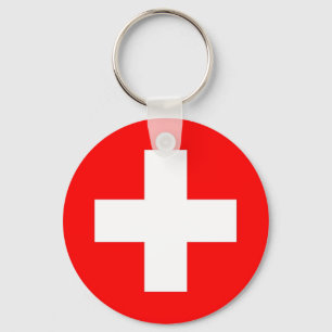 Keychain med flagga av Schweitz Nyckelring