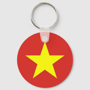 Keychain med flagga av Vietnam Nyckelring