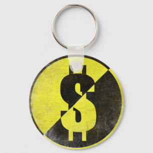 Keychain med kall Anarcho-Kapitalist flagga Nyckelring