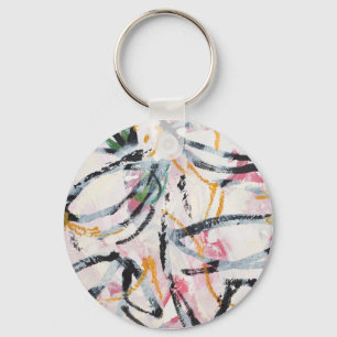 Keychain med räcker målad design nyckelring