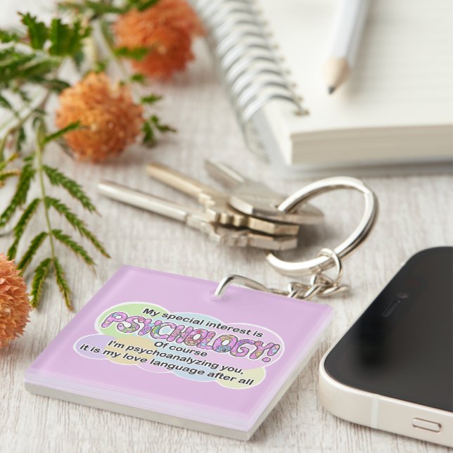 Keychain Psychology Love Language (ADHD, Autistic) (Högra Framsidan)