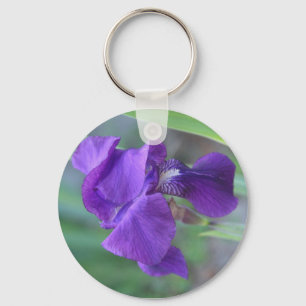 Keychain "purpurfärgad Iris ", Nyckelring
