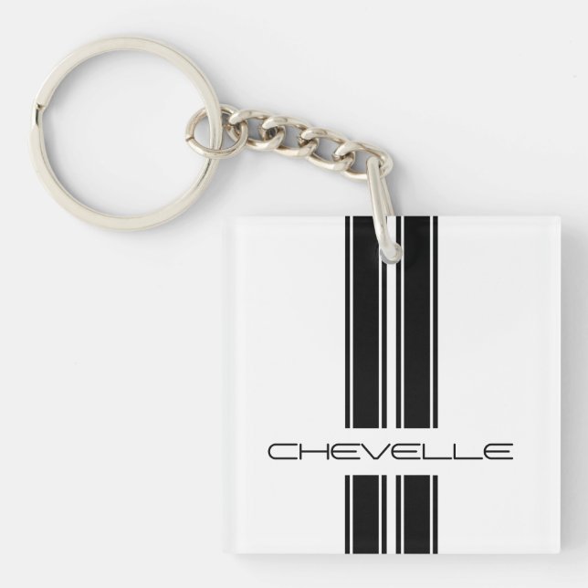Keychain - randar Chevelle - vit (Framsidan)