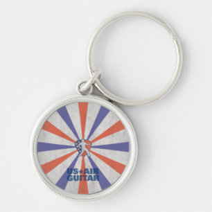 Keychain Rund Silverfärgad Nyckelring