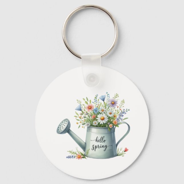 Keychain-Spring Floral Keychain Nyckelring (Framsida)