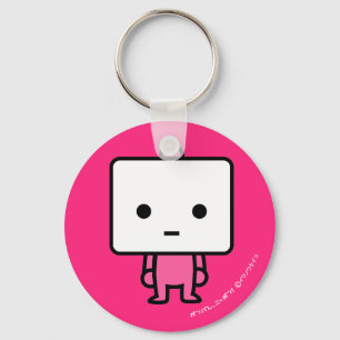 Keychain - Tofu - PinkBack Nyckelring