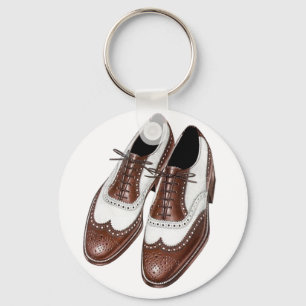 Keychain Två-tonar vingespetsmanar mode skor Nyckelring