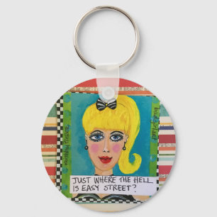 Keychain- var precis Het är den lätta gatan Nyckelring