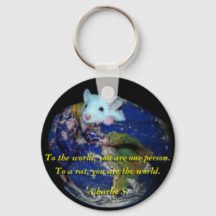 Keychain: Världsråtta Nyckelring