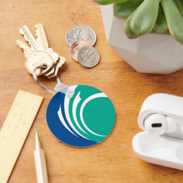 Keychain with Flag of Ottawa, Canada Nyckelring