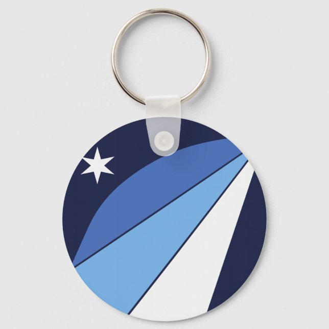 Keychain with Flagga of Columbia, South Carolina Nyckelring (Framsida)