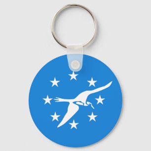 Keychain with Flagga of Corpus Christi, USA Nyckelring
