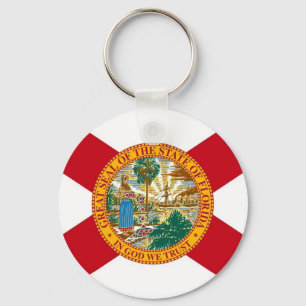 Keychain with Flagga of Florida State Nyckelring
