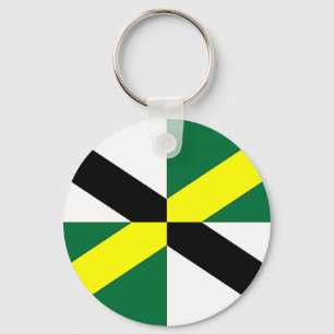 Keychain with Flagga of Monterey, Kalifornien Nyckelring