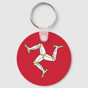 Keychain with Isle of Man Flagga, Förenade kungari Nyckelring