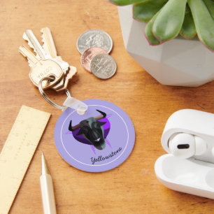 Keychain-Yellowstone Buffalo Nyckelring